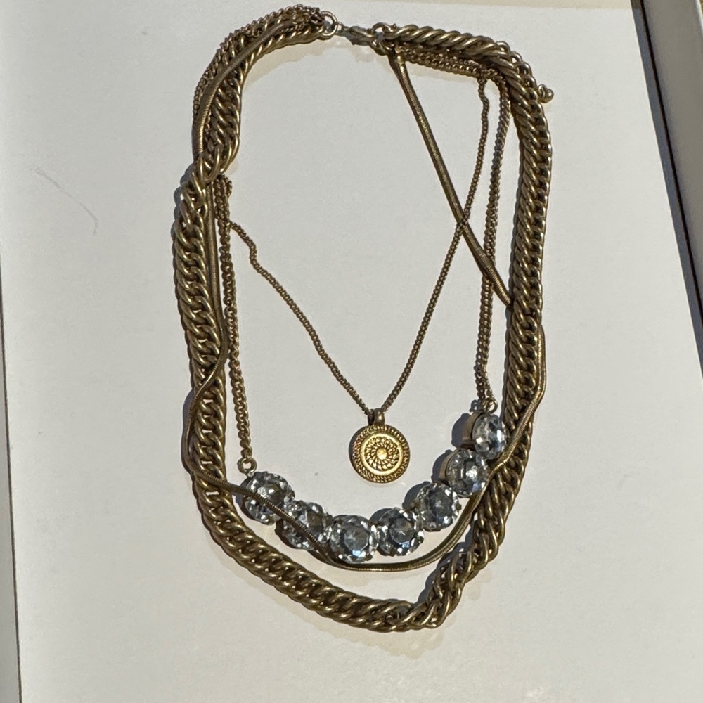 Chic Gold and Silver Necklace by [Brand]